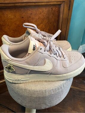 Nike Air Force 1 Low in Light Mauve with Cream Swoosh